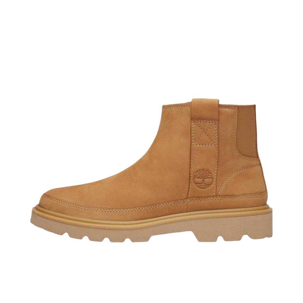 推荐商品：Timberland/添柏岚 Rowan Way 马丁靴 皮革休闲中筒厚底 浅棕色