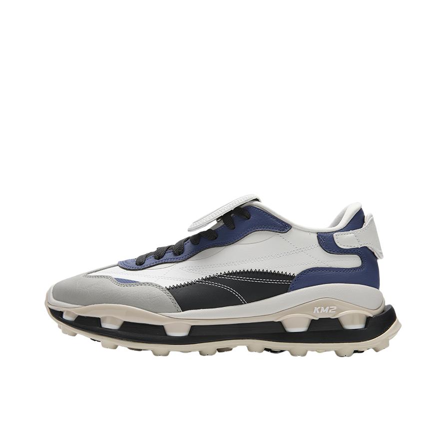 推荐商品：FILA/斐乐 KM 2 先锋 复古百搭 防滑耐磨 舒适轻便 系带 运动休闲鞋 白中白/海岸蓝