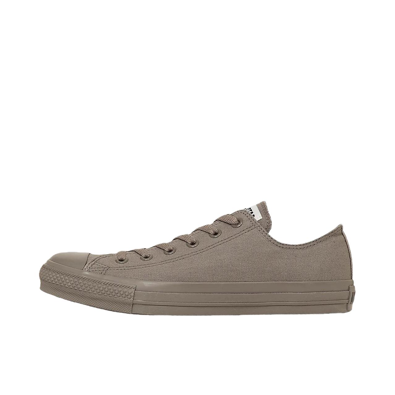 推荐商品：Converse/匡威 All Star MONOCOLORS OX 帆布鞋 橡胶圆头平跟系带 棕色