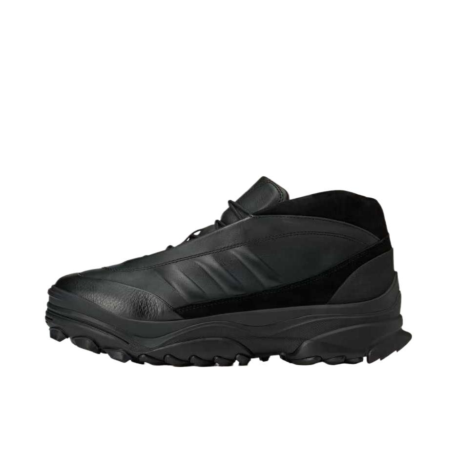 推荐商品：adidas Y-3 GSG9 运动休闲鞋 中帮平跟圆头系带 黑色