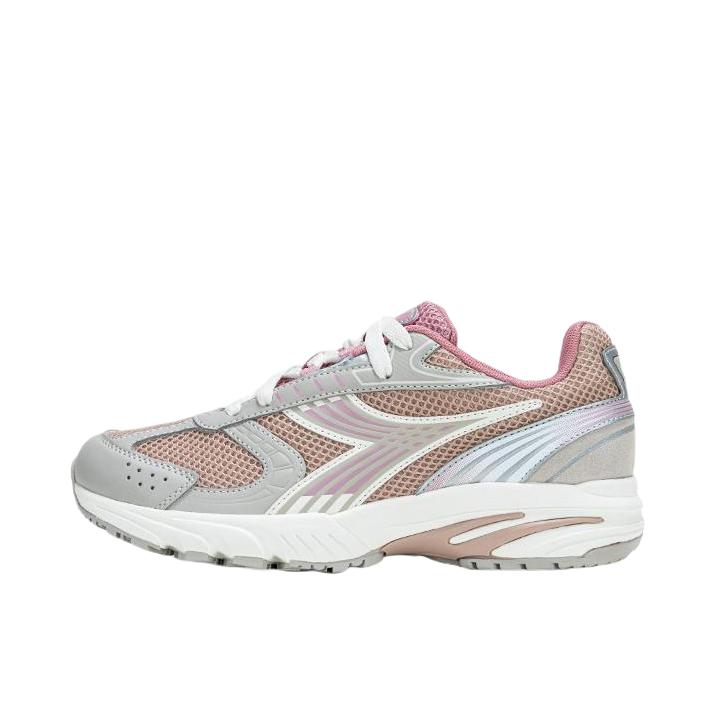推荐商品：Diadora SAO-KO280 低帮 透气 复古 系带 老爹鞋 粉色/灰银色