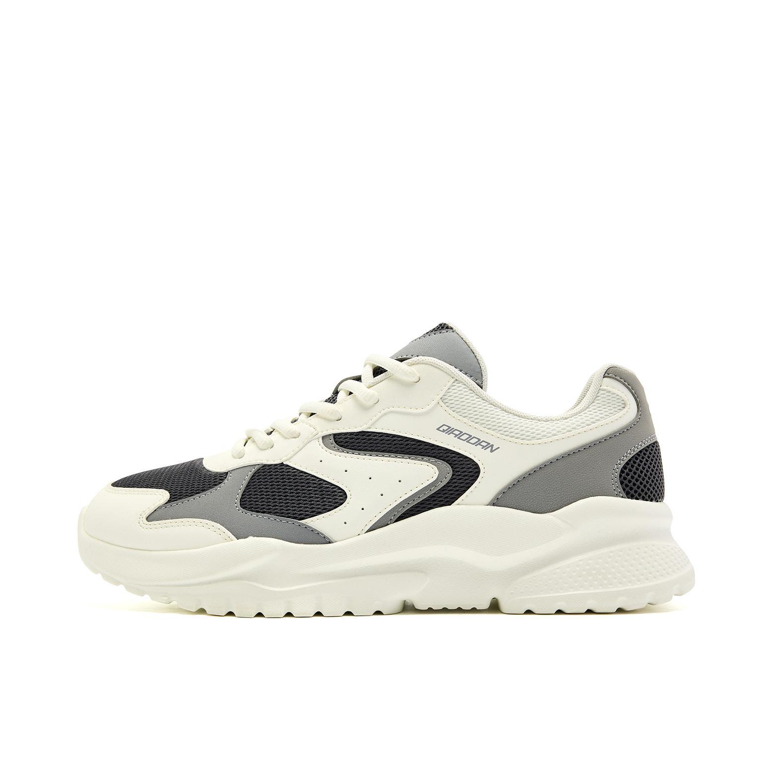 推荐商品：乔丹体育 小千禧 运动休闲鞋 简约百搭轻便网面 电掣灰/象牙白