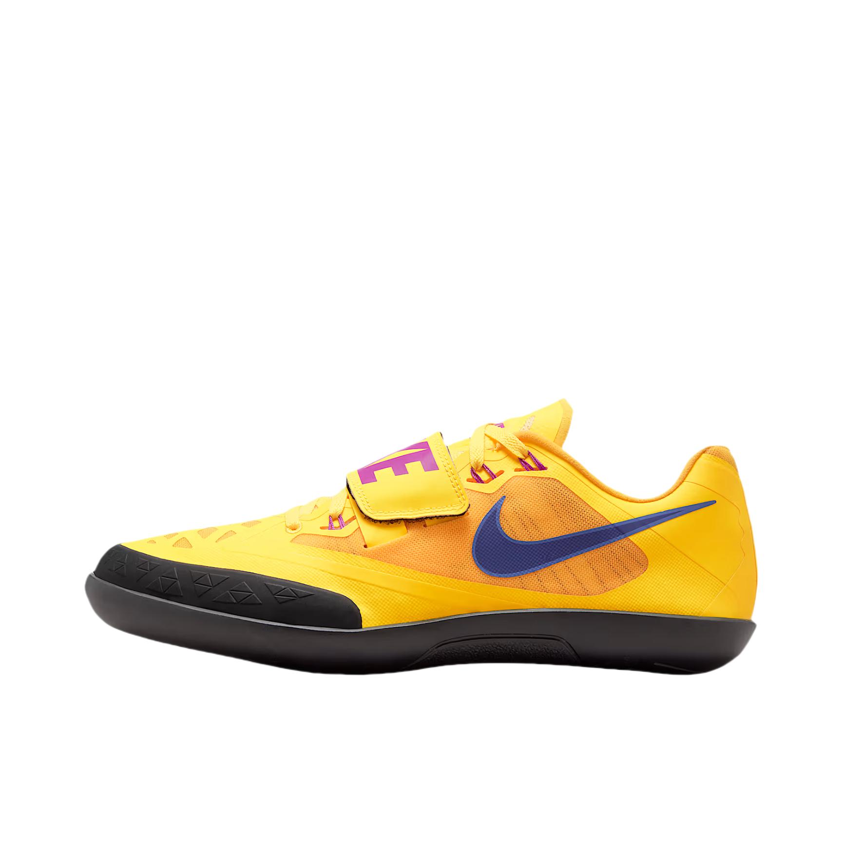 推荐商品：Nike Zoom SD 4 跑鞋 投掷鞋 织物防滑耐磨舒适轻便田径时尚潮流 黄色