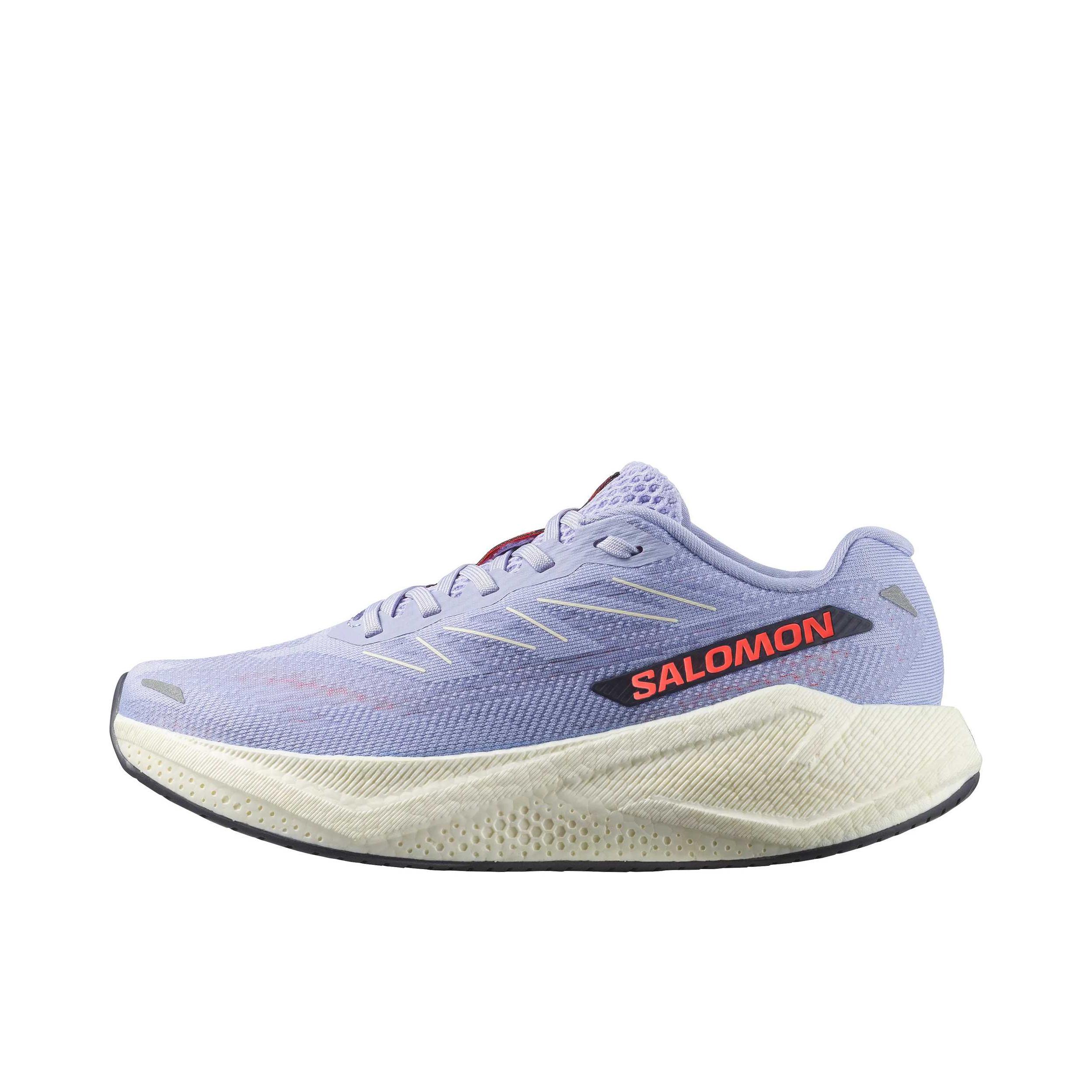 推荐商品：Salomon/萨洛蒙 Aero Blaze 3 跑鞋 复古百搭织物圆头 紫色/米色