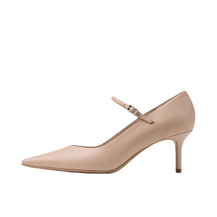 推荐商品：CHARLES&KEITH 高跟鞋 玛丽珍尖头细跟气质 CK1-60361598 肉色