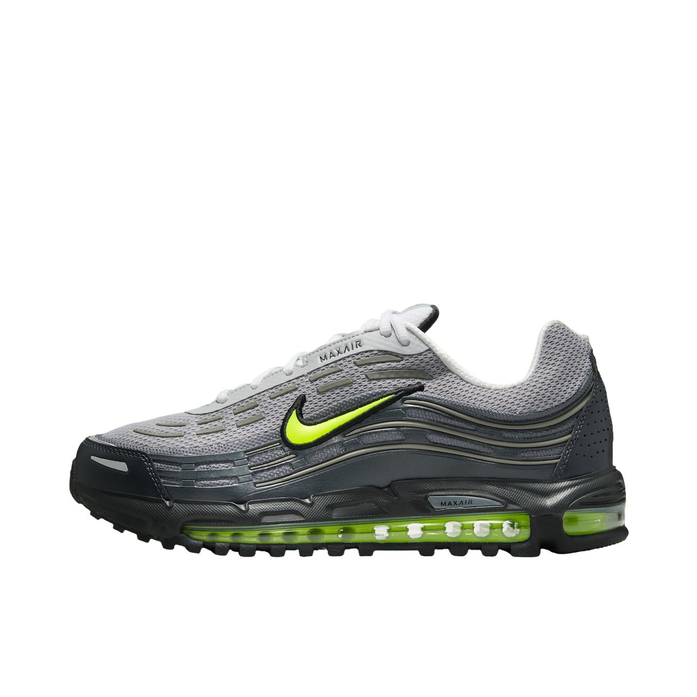 推荐商品：Nike AIR MAX TL 2.5 跑鞋 减震圆头百搭合成革回弹舒适耐磨 灰色/绿色