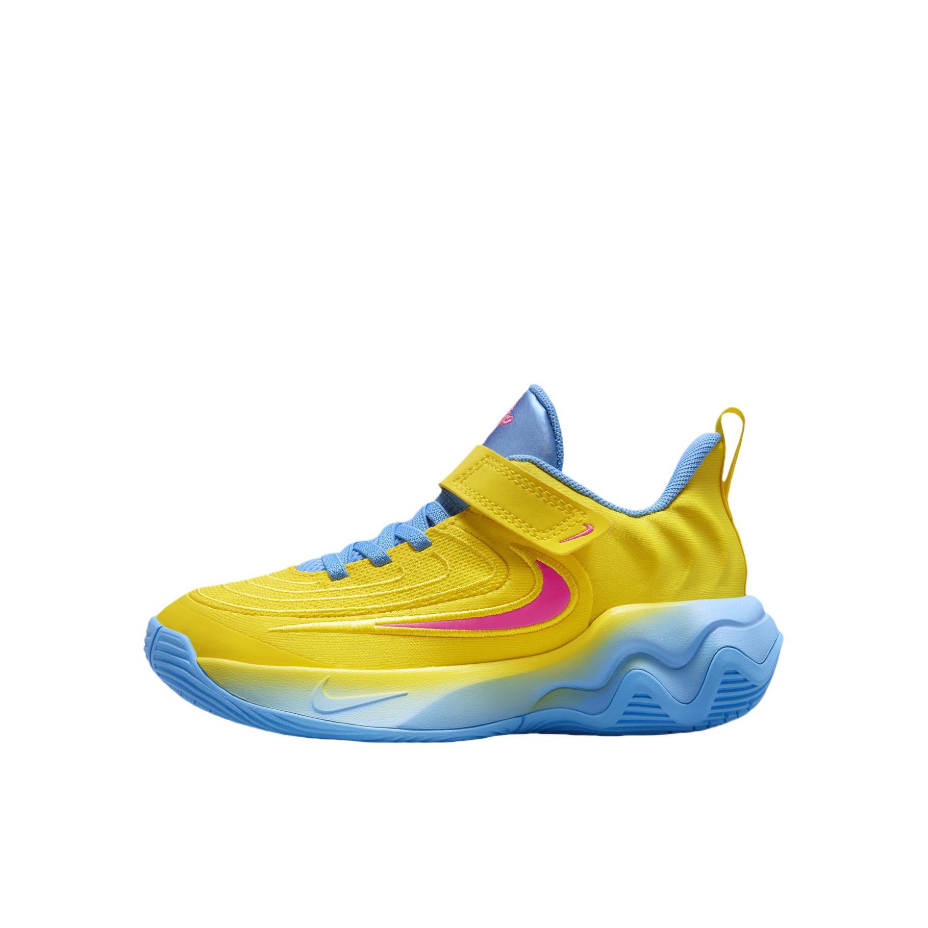 推荐商品：Nike Giannis Immortality 4 儿童篮球鞋 防踢魔术贴回弹易穿脱 小童/耀黄/透明粉/大学蓝