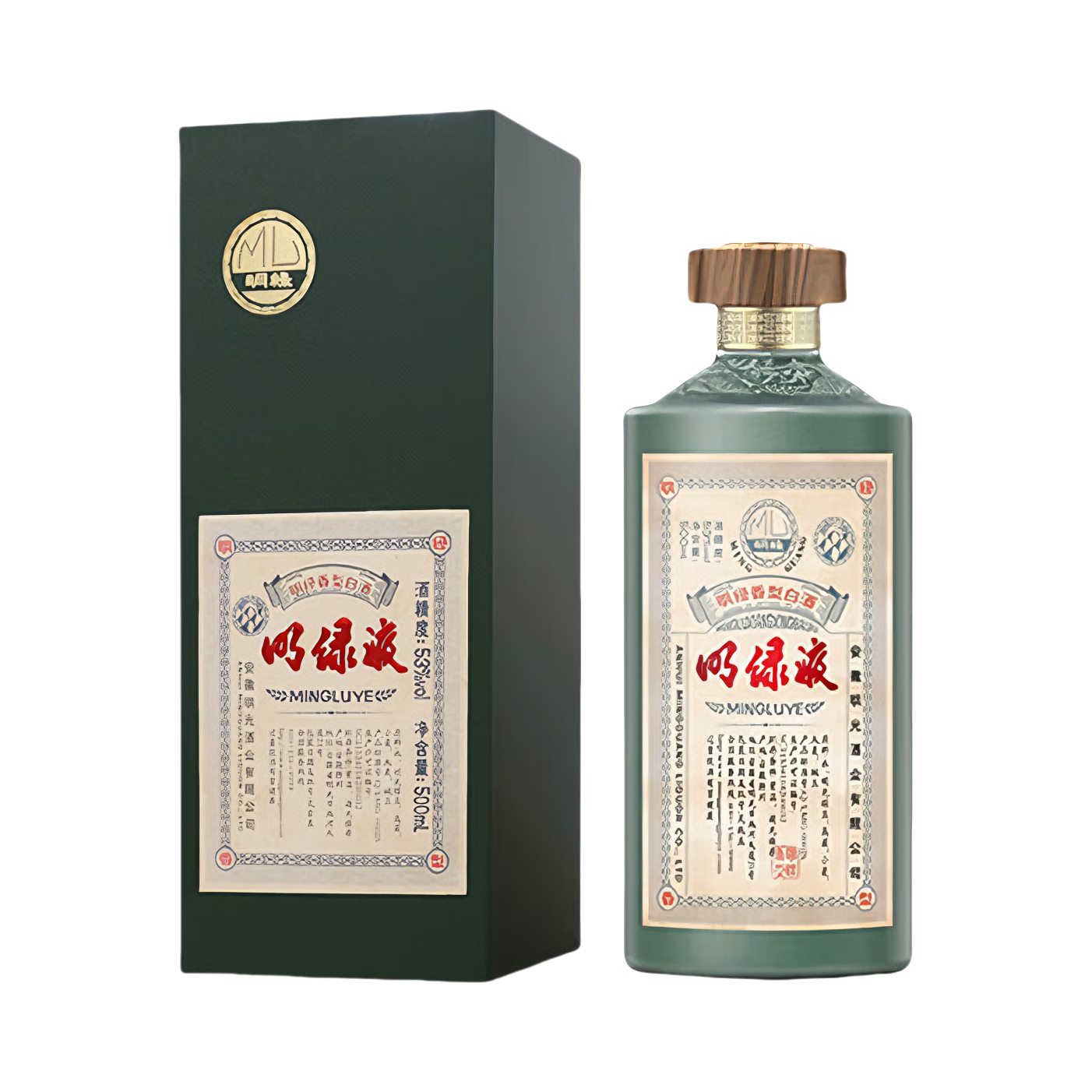 推荐商品：明光 明绿液 绿茅 500ml 53度 白酒 盒装