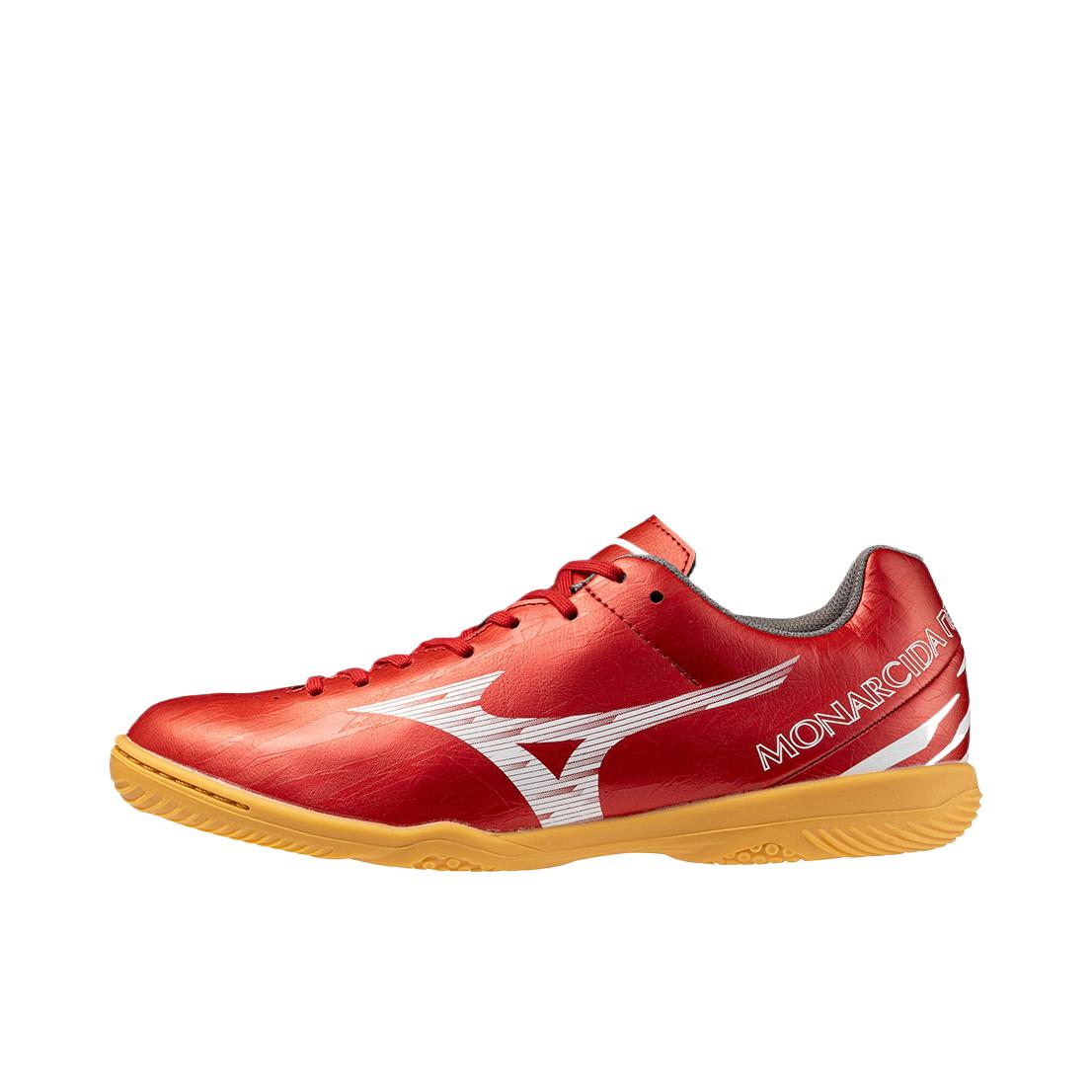 推荐商品：Mizuno/美津浓 Monarcida Neo sala Club IN 平底 稳定 足球鞋 红色 
