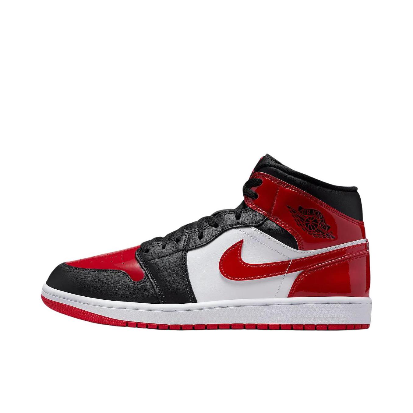 推荐商品：Air Jordan 1 板鞋 运动休闲鞋 复古潮流支撑合成革 黑色/亮红色/白色