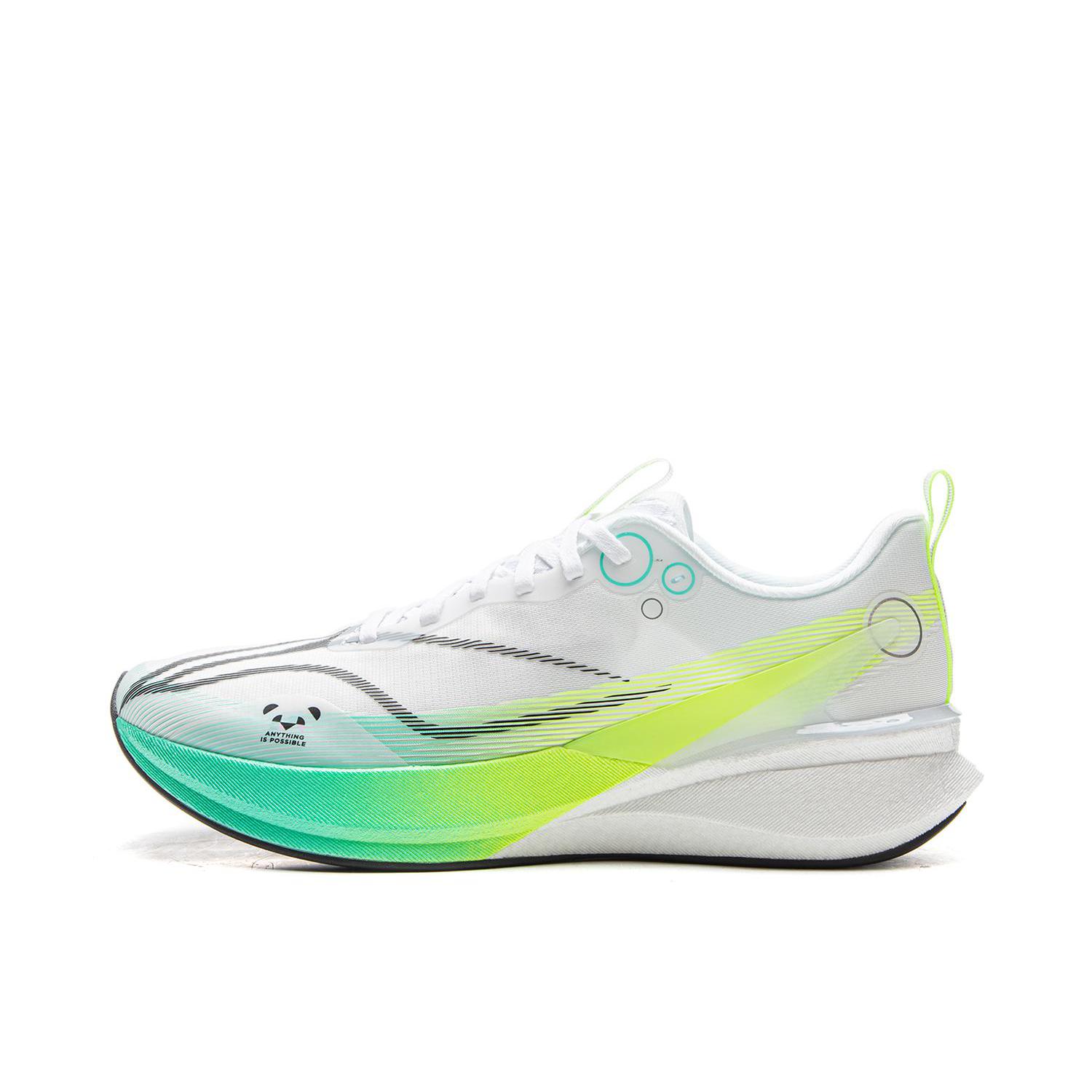 李宁 赤兔8 Pro 跑鞋 䨻丝轻弹科技轻量高回弹竞速体考体测减震全掌轻便训练 成都世运会联名/标准白