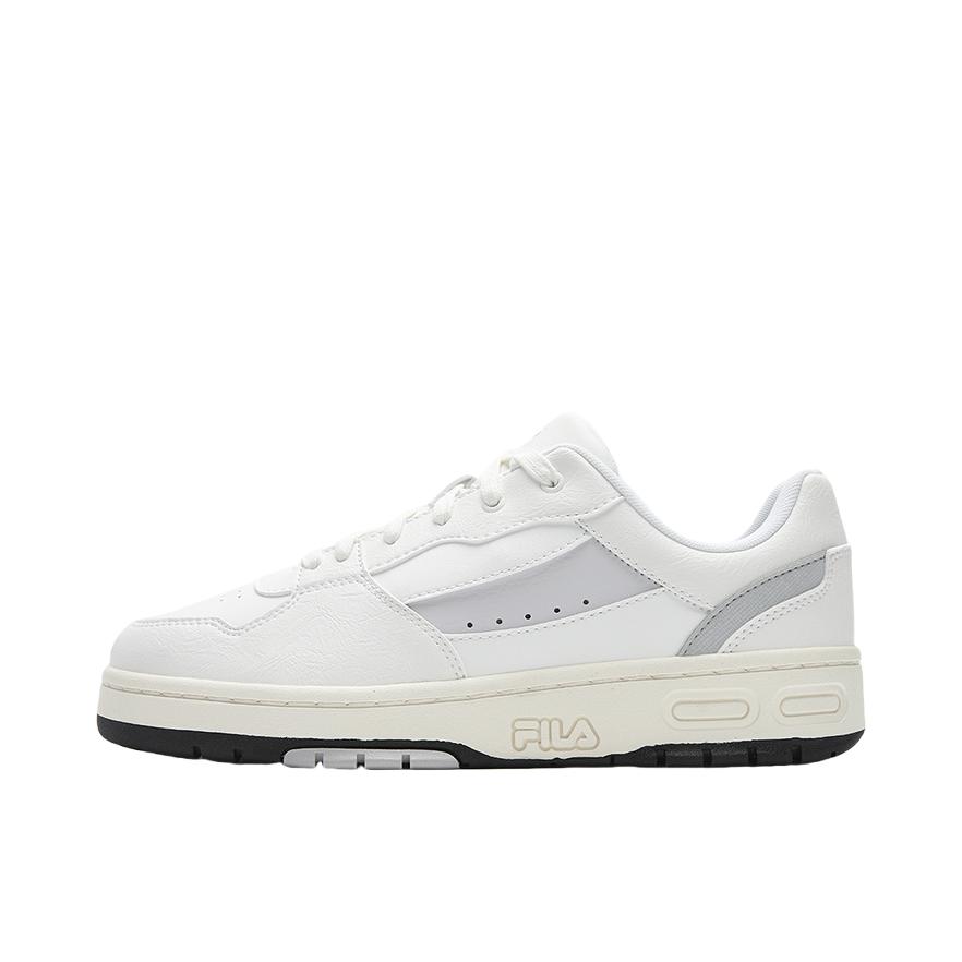 推荐商品：FILA/斐乐 TERATACH LOW 弯月鞋 板鞋 复古低帮圆头轻便 明亮白/雨雾灰
