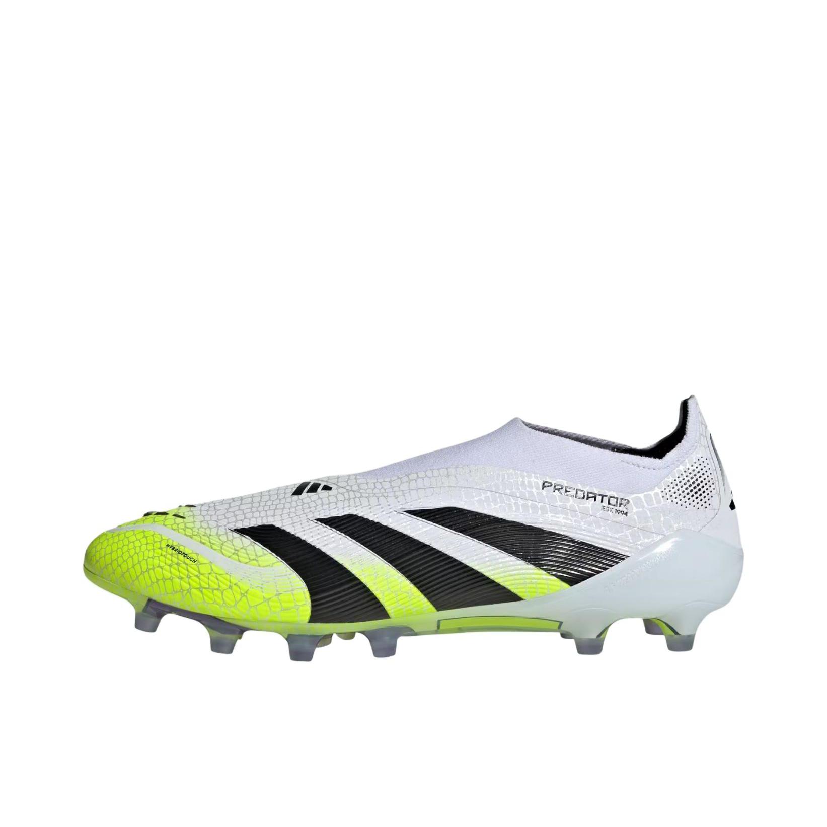 推荐商品：adidas Predator Elite LL FG 顶级 胶质长钉 防滑耐磨 舒适减震 足球鞋 白色/黑色