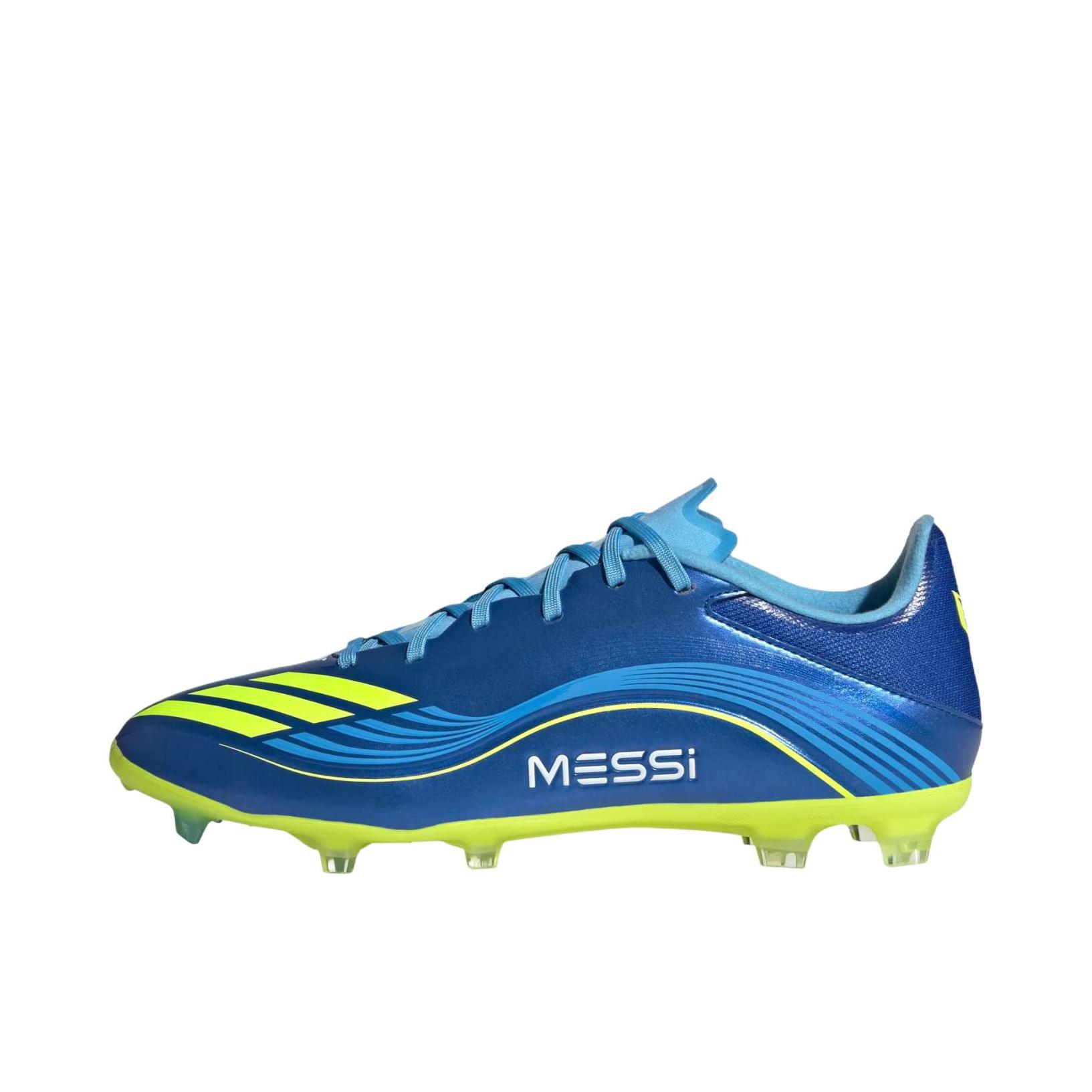推荐商品：adidas F50 MESSI LEAGUE MG 足球鞋 中端胶质短钉软硬人造草坪耐磨 皇家蓝