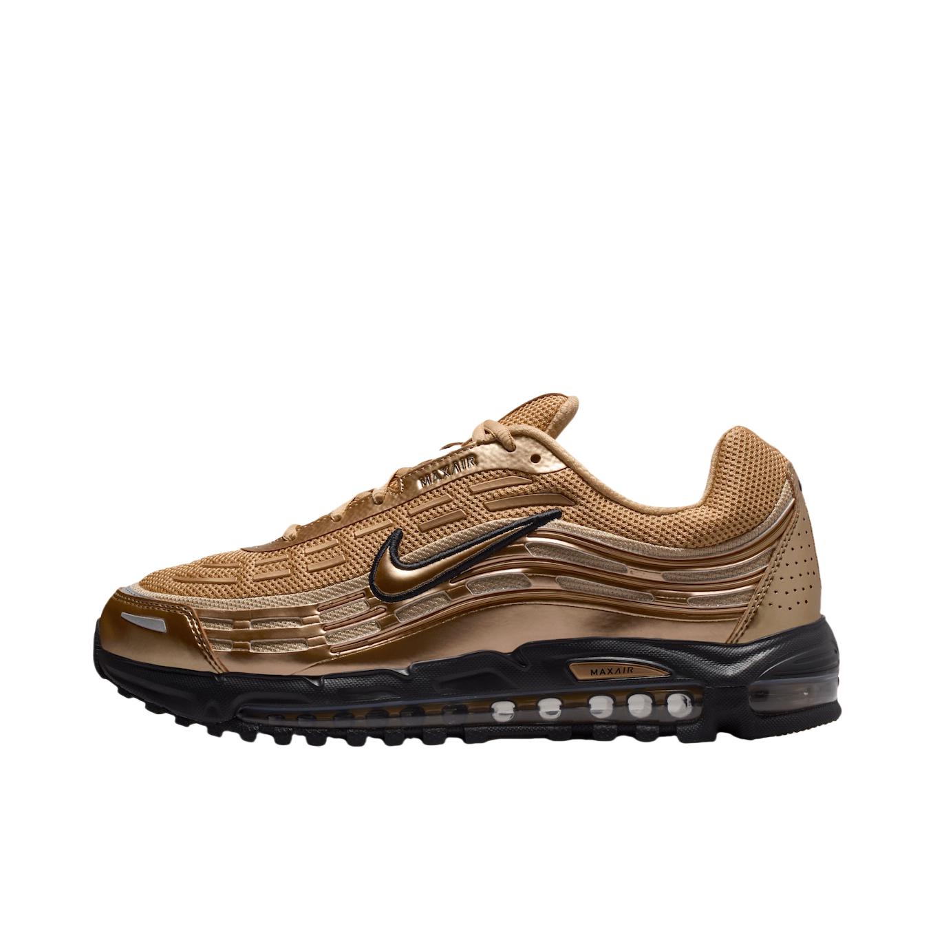推荐商品：Nike AIR MAX TL 2.5 跑鞋 减震圆头百搭合成革回弹舒适耐磨 土豪金