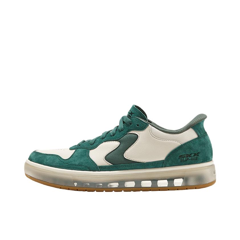 推荐商品：Skechers/斯凯奇 SKECH-AIR CLASSIC 运动休闲鞋 百搭舒适透气耐磨 254066 自然色/绿色