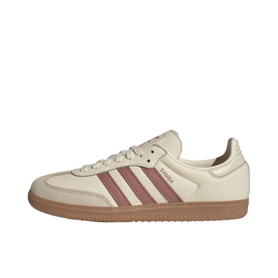 推荐商品：adidas Originals Samba OG T头鞋 板鞋 经典复古舒适百搭耐磨合成革圆头薄底贴合 奶油白/棕色