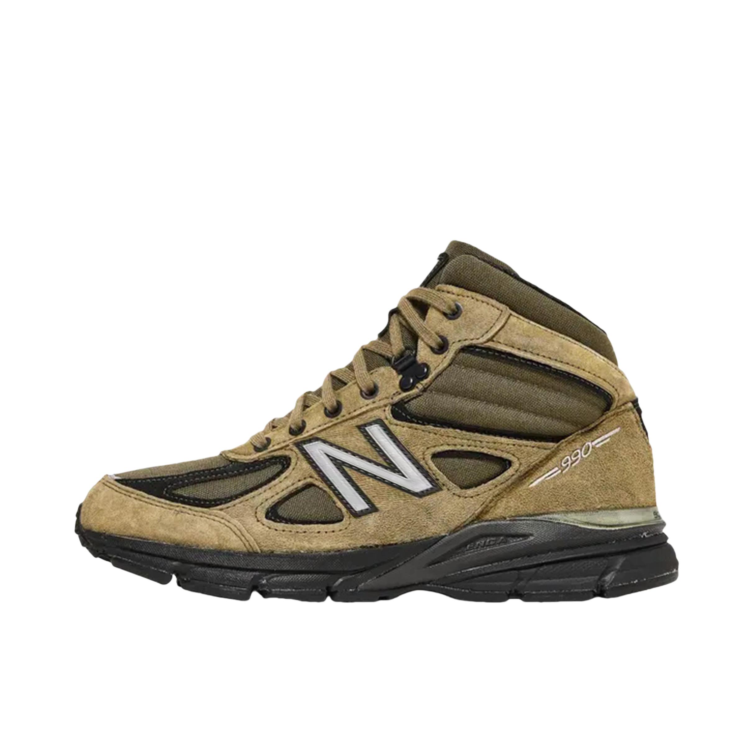 推荐商品：New Balance 990 V4 网布 织物 舒适轻便 减震 防滑耐磨 复古 运动休闲鞋 D宽/棕色