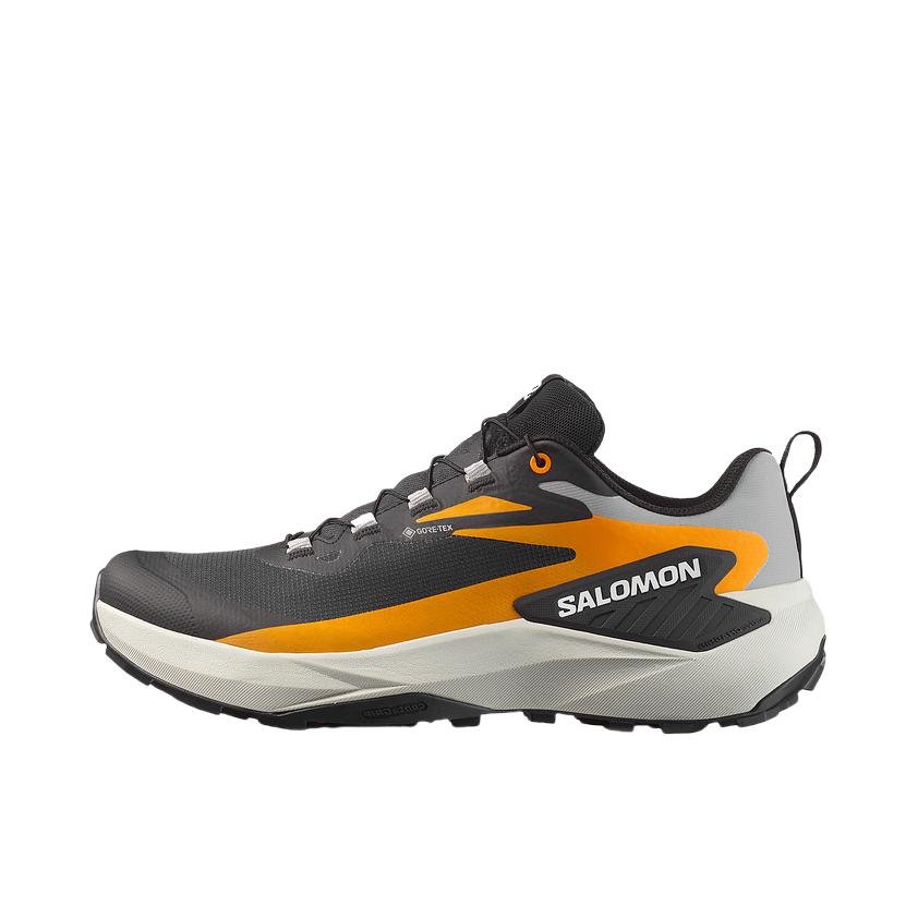 推荐商品：Salomon/萨洛蒙 Genesis GTX 户外休闲鞋 越野跑鞋 轻量包裹抓地防水舒适透气防滑耐磨百搭时尚 乌黑色 