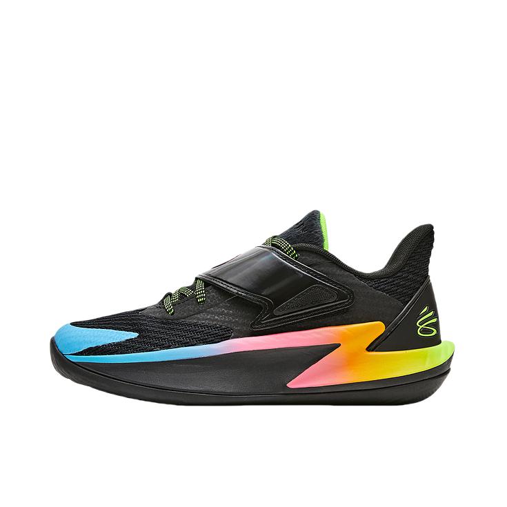 推荐商品：Under Armour/安德玛 CURRY FOX 2 篮球鞋 情侣运动缓震 6000777 大童/黑色/银色