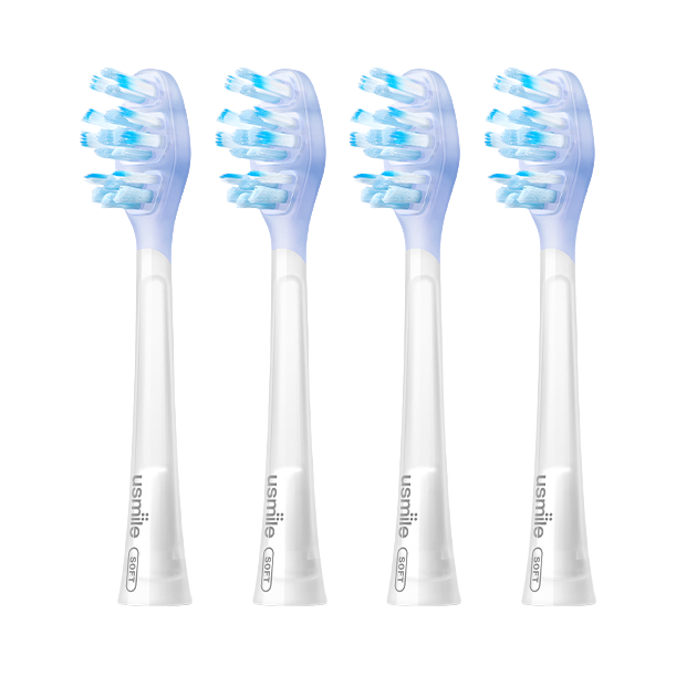 推荐商品：usmile 电动牙刷头 适配全系列 有效清洁 软毛 缓震 替换 褪色