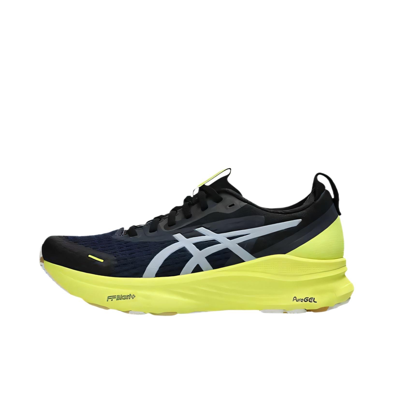 推荐商品：Asics/亚瑟士 GEL-KAYANO 32 跑鞋 防滑耐磨稳定支撑缓震回弹轻量训练圆头体测夜跑短跑 黑色/黄色
