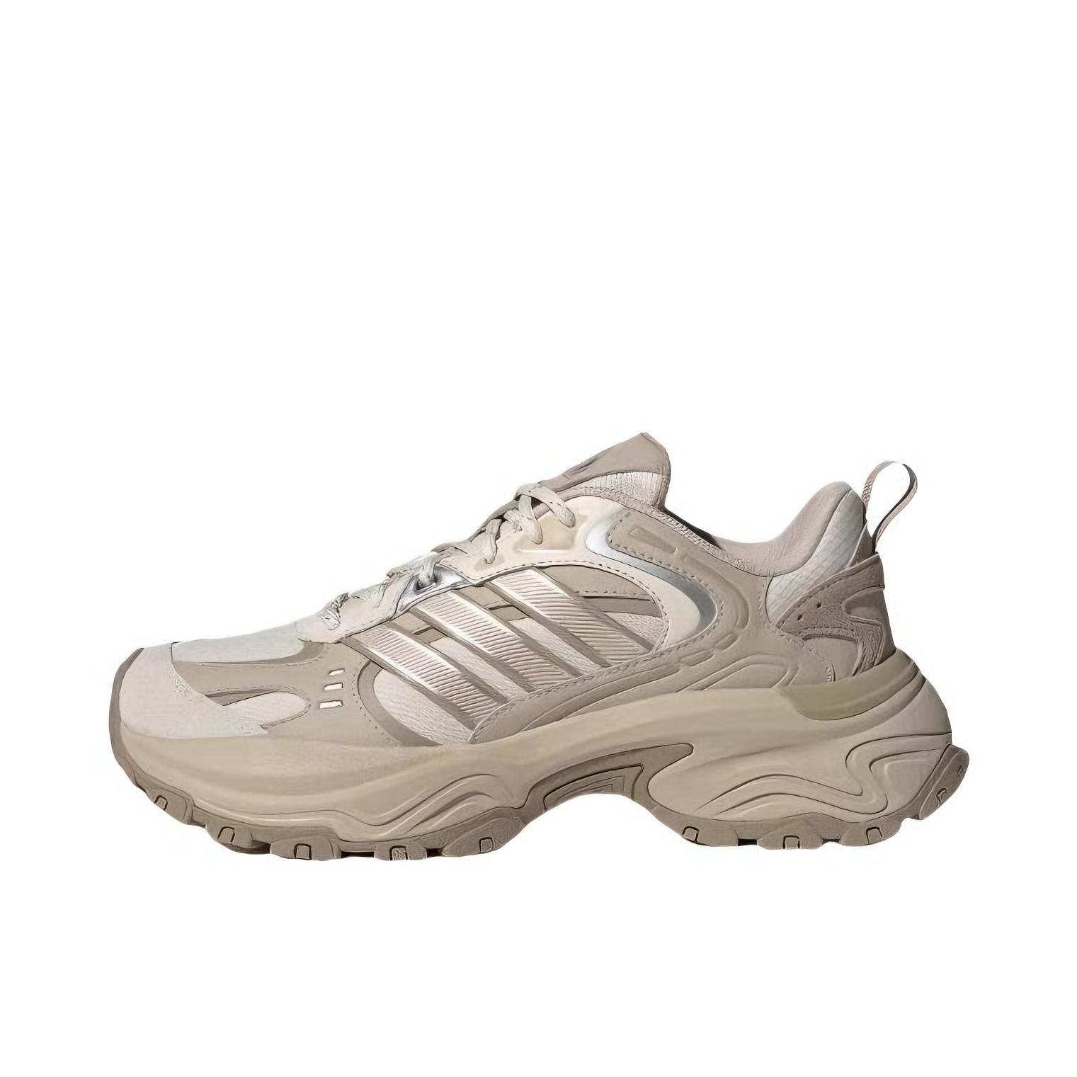 推荐商品：adidas Shadow Fever 跑鞋 缓震防滑耐磨简约时尚潮流百搭回弹轻运动 矾土棕/米褐色/金属银