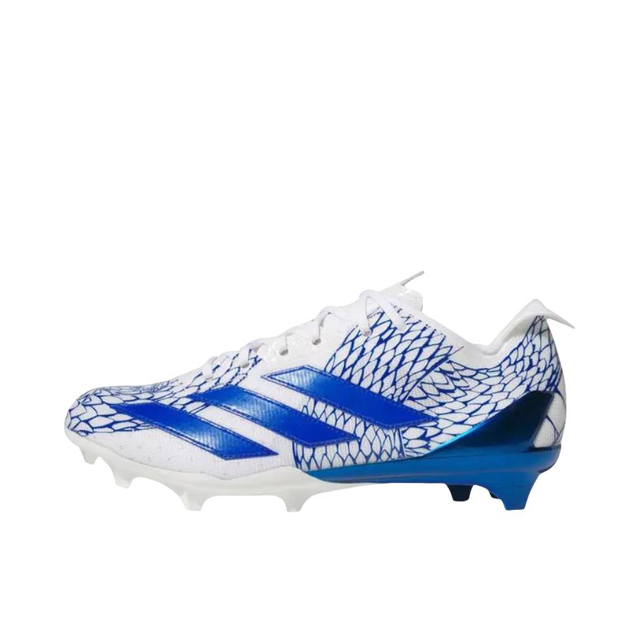 推荐商品：adidas Adizero Electric 人造草坪 减震 防滑耐磨 胶质 短钉 圆头 橄榄球鞋 白色/深蓝色