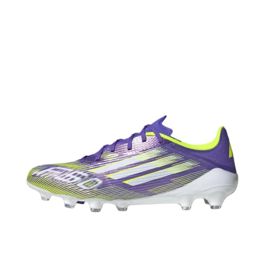 推荐商品：adidas F50 LEAGUE HG/AG 足球鞋 胶质短钉舒适运动 紫色/绿色/白色 