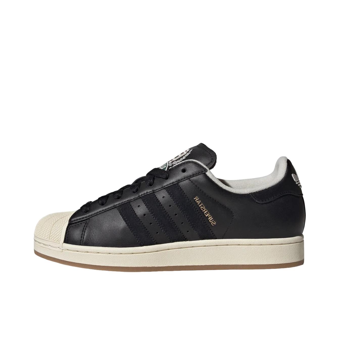 推荐商品：adidas Originals Superstar 2 板鞋 复古防滑耐磨贝壳头贴合圆头支撑 暗黑色/乳白色