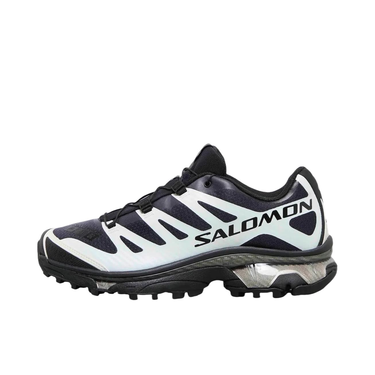 推荐商品：Salomon/萨洛蒙 XT-4 OG 包裹性 减震回弹 网布透气 防滑耐磨 越野 户外休闲鞋 Footpatrol联名/黑色/白色