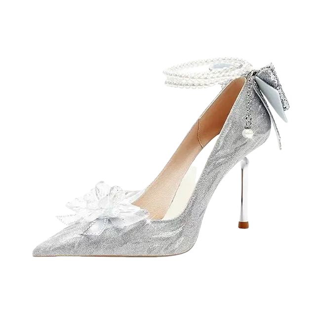 推荐商品：罗宾汉/ROBINHOOD 高跟鞋 通勤百搭舒适 LB1108 跟高8cm/银色