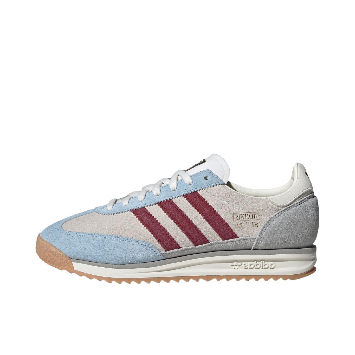 推荐商品：【马思纯同款】 adidas Originals SL 72 T头鞋 德训鞋 运动休闲鞋 轻便防滑耐磨透气舒适简约复古 汉玉白/红色/蓝色
