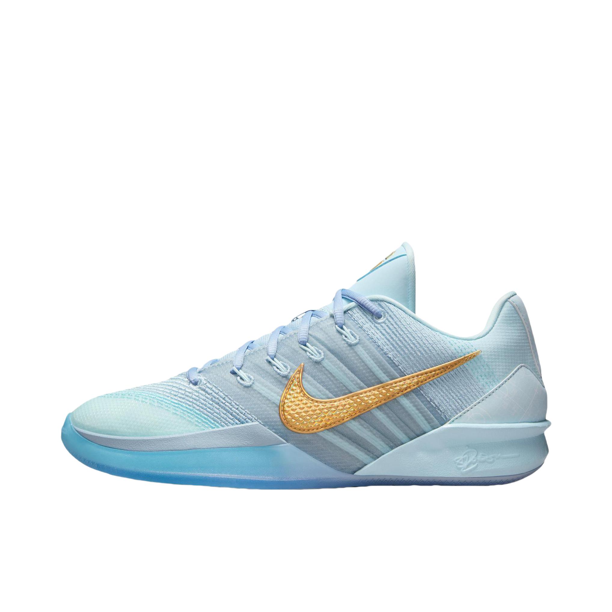 Nike Sabrina 3 篮球鞋 舒适透气低帮抓地支撑缓震轻便防滑回弹训练冬季 冰川蓝/浅军械蓝/平静蓝/金属色