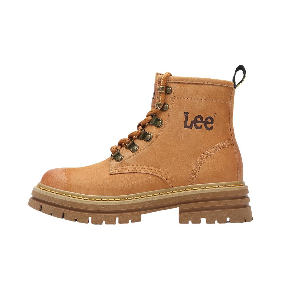 推荐商品：Lee 马丁靴 短筒厚底小个子 L234UE638 女款/黄色