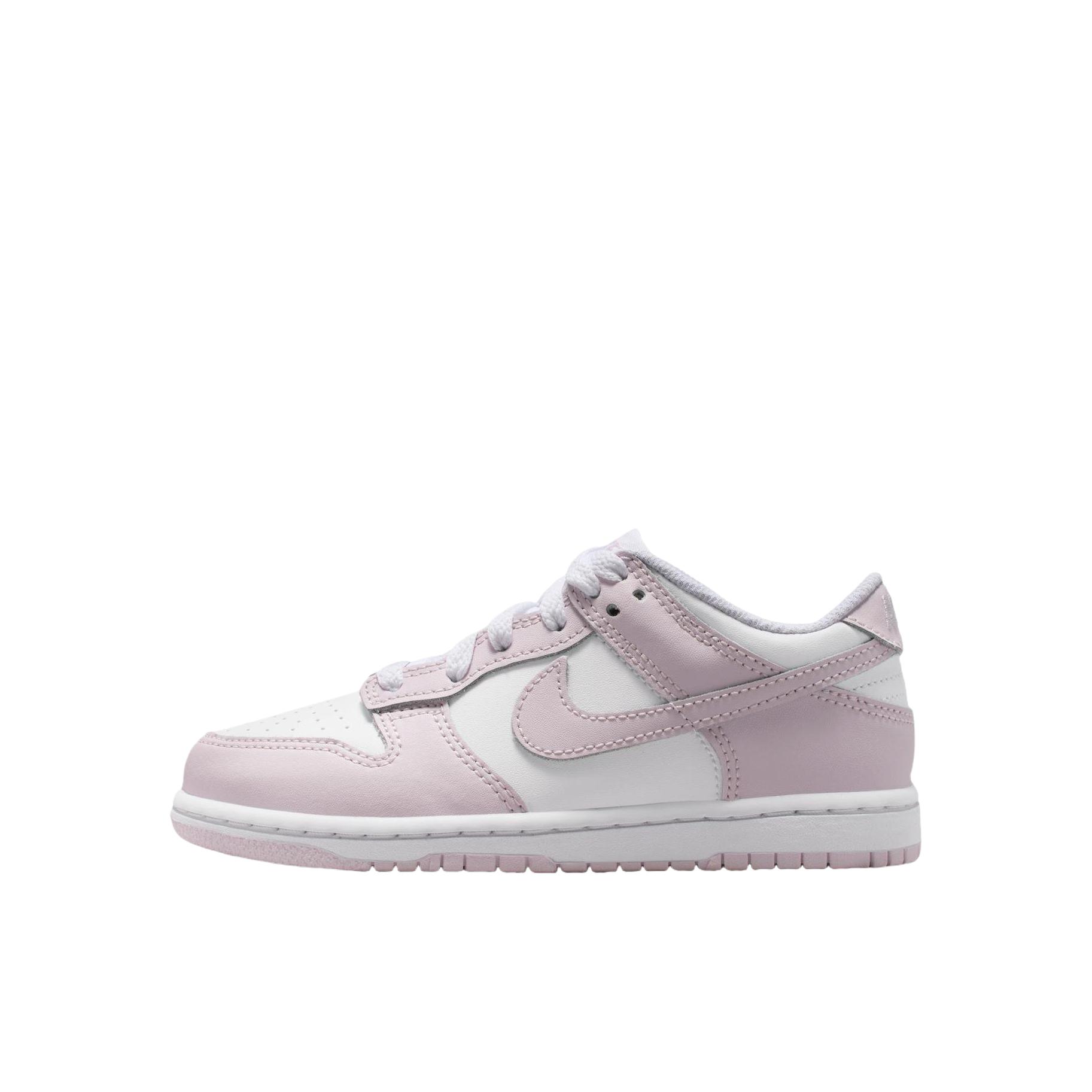 推荐商品：Nike Dunk 复古休闲 防滑耐磨 抓地 舒适透气 运动 板鞋儿童 小童/粉红色