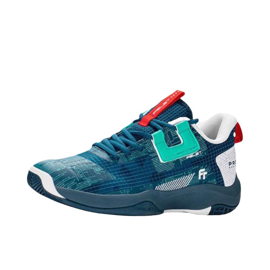 推荐商品：FT FELET FLASH PRO 羽毛球鞋 减震耐磨低帮 墨蓝色