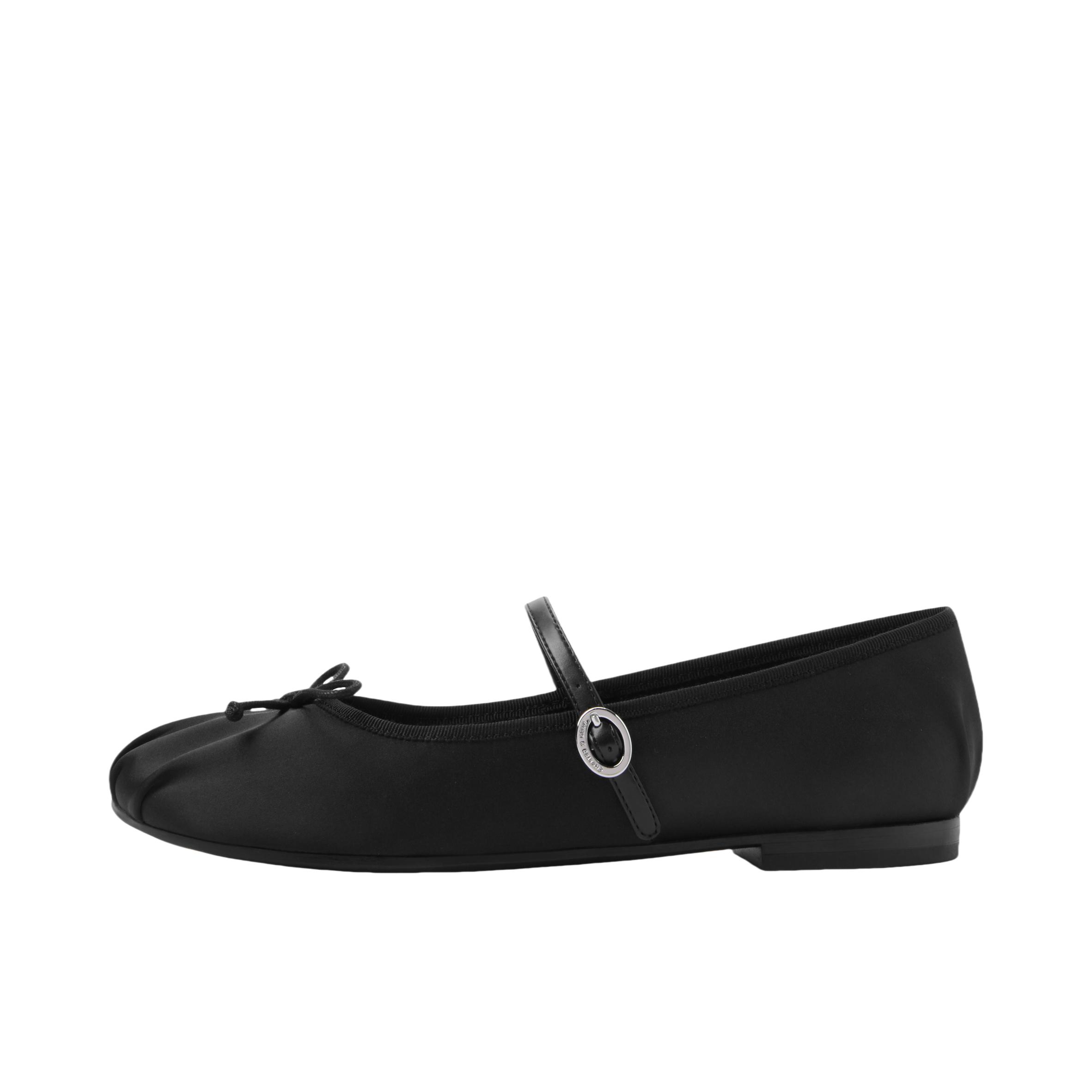 推荐商品：CHARLES&KEITH 轻便舒适 蝴蝶结 平底 单鞋 CK1-71720057 黑色 