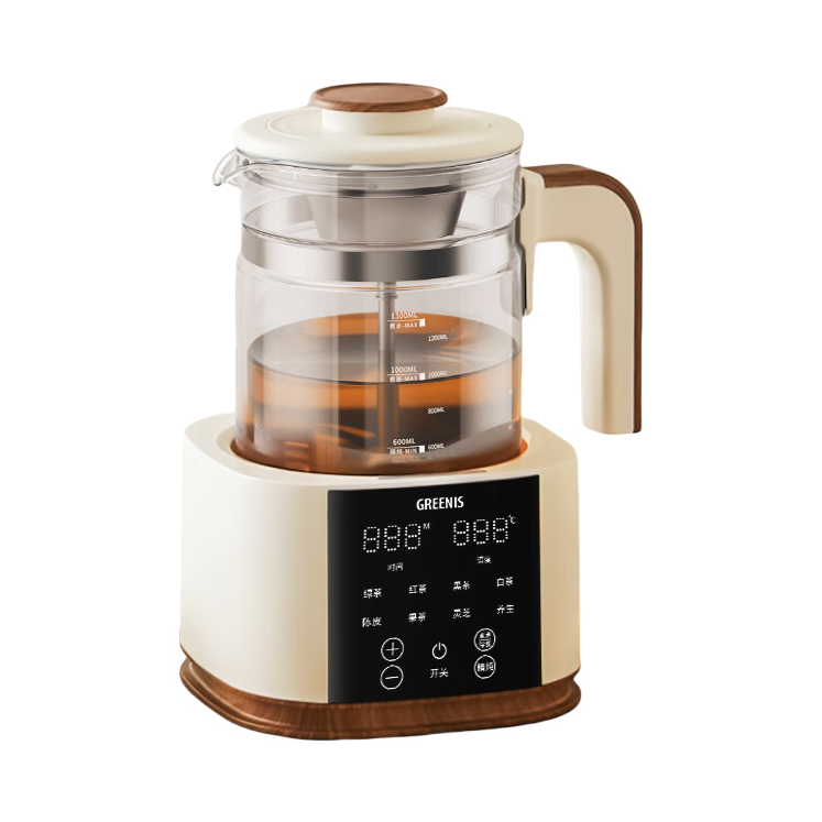 推荐商品：greenis/格丽思 212 煮茶器 多功能 提壶记忆 八大模式 纯钛 喷淋式 恒温 烧水