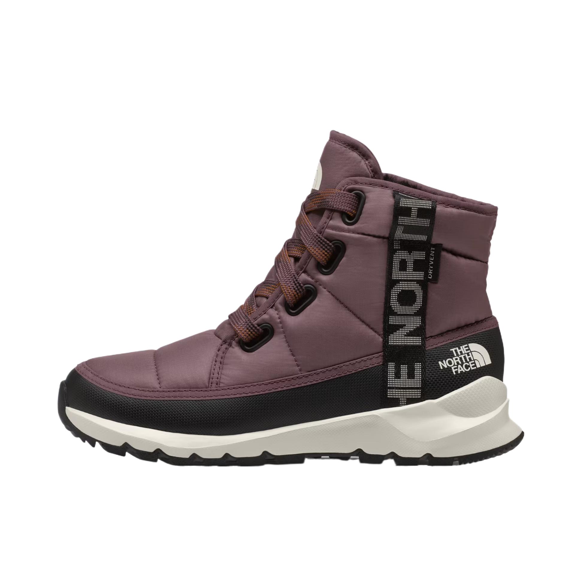 推荐商品：TheNorthFace/北面 ThermoBall Lace Up Luxe 保暖 耐磨 防水御寒 户外休闲鞋 女款/紫色