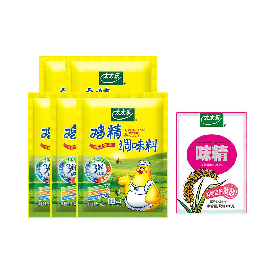 推荐商品：太太乐 鸡精调味料+味精 组合装