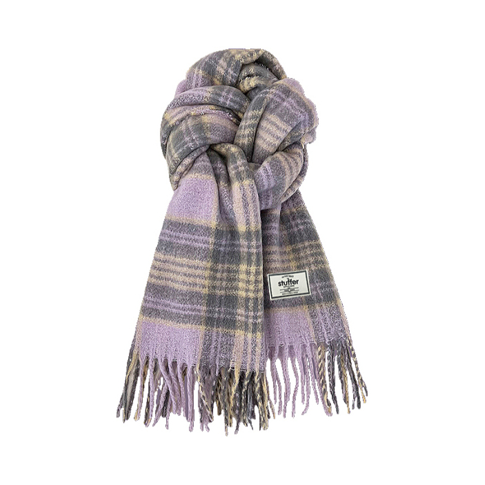 推荐商品：STUFFER 美拉德色系加厚绒线围巾 STFWJ78