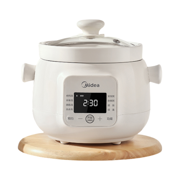 推荐商品：Midea/美的 电炖锅 1.5L 底盘加热 多功能 MD-DGE1556