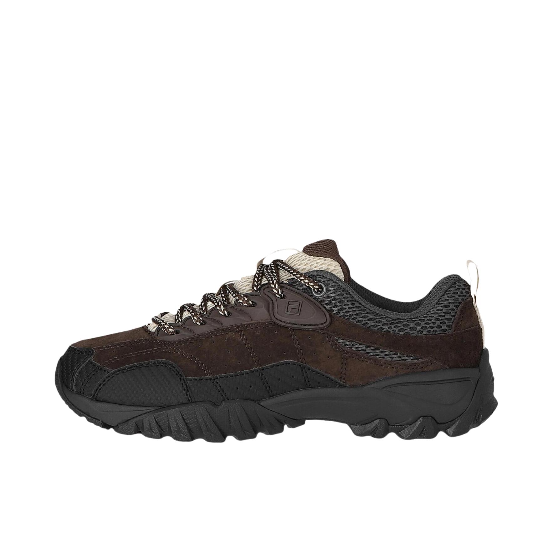 推荐商品：FILA Harepin 1998 运动休闲鞋 皮革厚底圆头 褐色