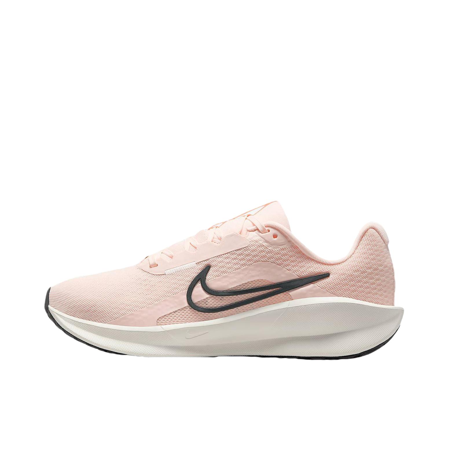 推荐商品：Nike Downshifter 13 跑鞋 减震透气支撑织物短跑轻便训练 蜜桃粉