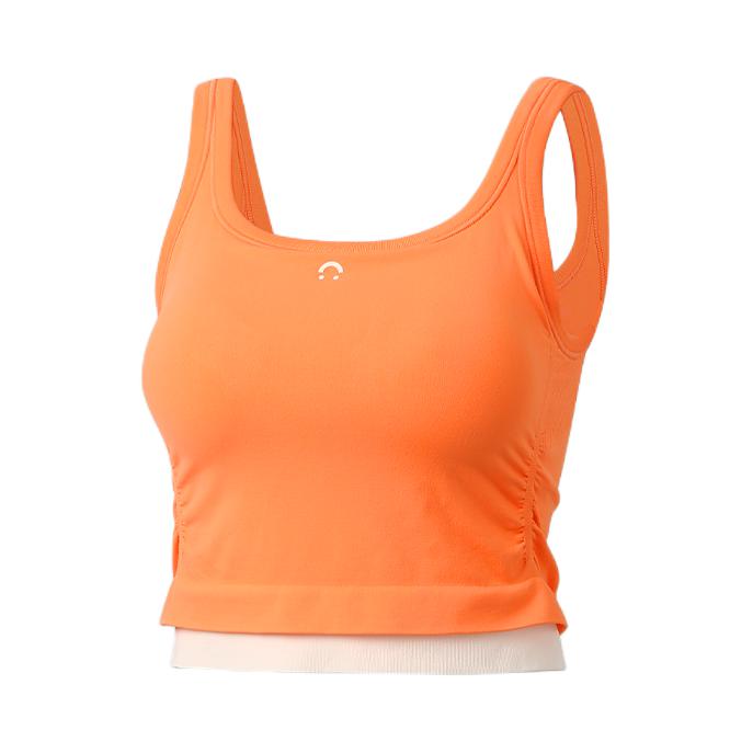 推荐商品：JSC seamless一体杯纯色无袖吊带 女装 CE25101302 杏子橘