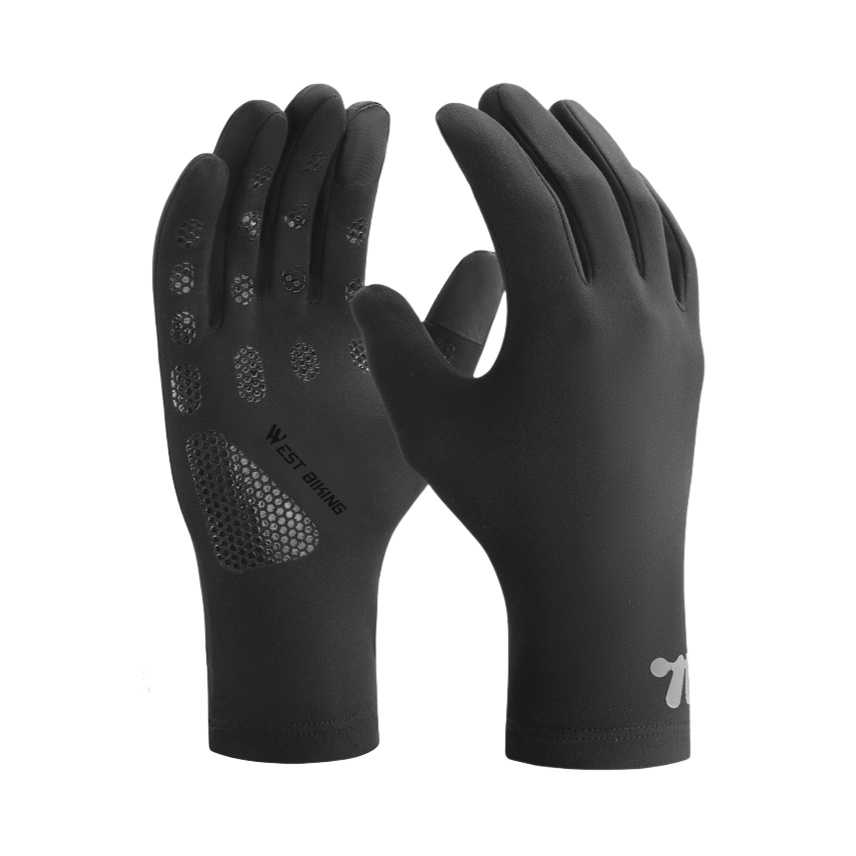 推荐商品：WEST BIKING/西骑者 加绒防寒防风触屏 长指 防滑耐磨 柔软舒适 自行车手套