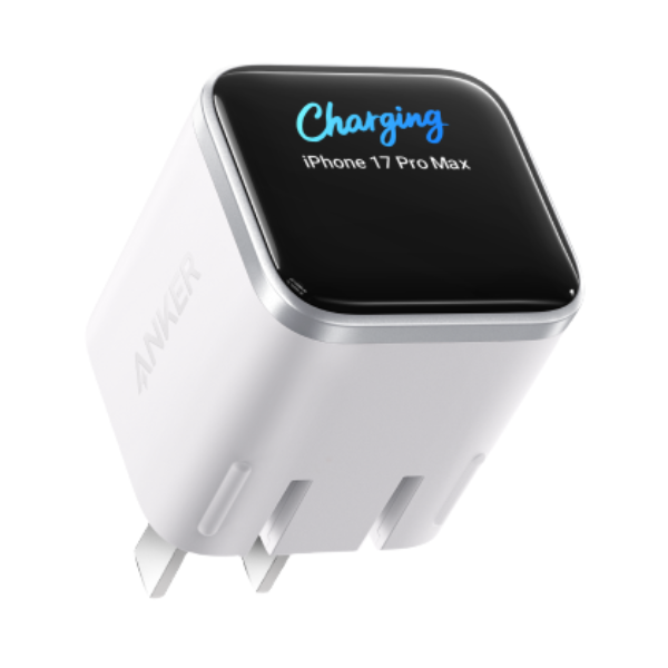 推荐商品：Anker/安克 安心充Smart 45W Type-c 氮化镓充电器 智能屏显技术 折叠双插脚 PD快充