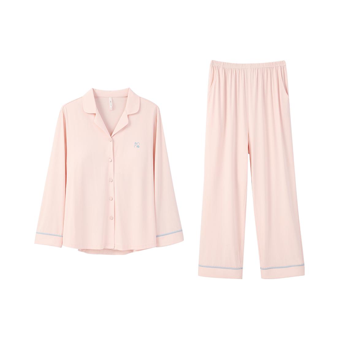 推荐商品：安之伴 莫代尔柔软纯色速干透气睡衣 男女同款 82411721337 桃粉