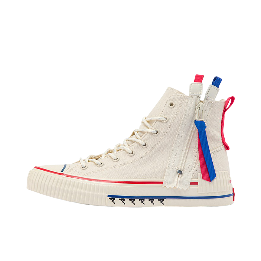 推荐商品：Kappa 串标情侣 舒适轻便 帆布鞋 K0CW5VS30 鹭羽白